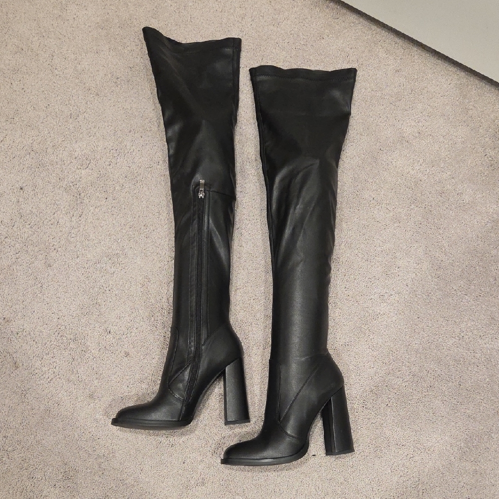 Black Over-the-Knee Boots